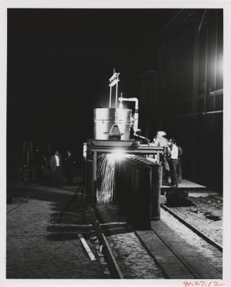 Pouring Hot Steel- Tempe Steel Mill