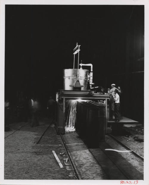 Pouring Hot Steel- Tempe Steel Mill