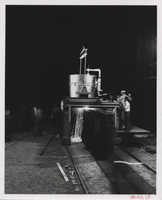 Pouring Hot Steel- Tempe Steel Mill