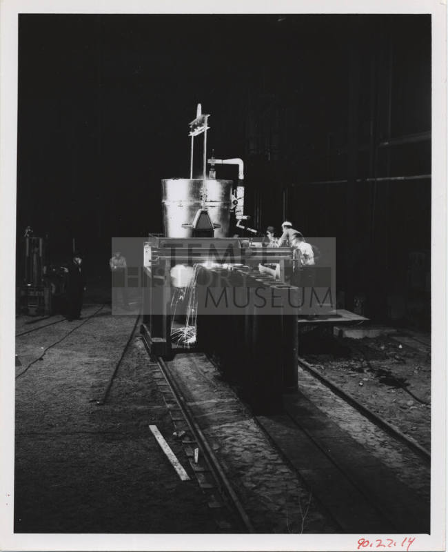 Pouring Hot Steel- Tempe Steel Mill