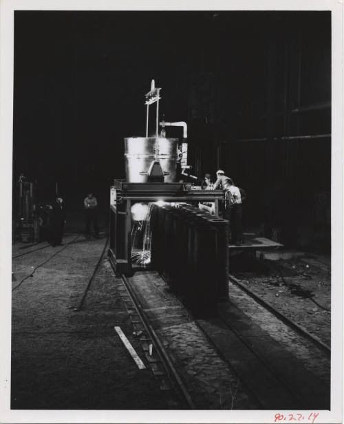 Pouring Hot Steel- Tempe Steel Mill