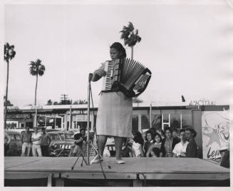 Jaycees Western Days:  Tempe Center Stage Accordian Player.