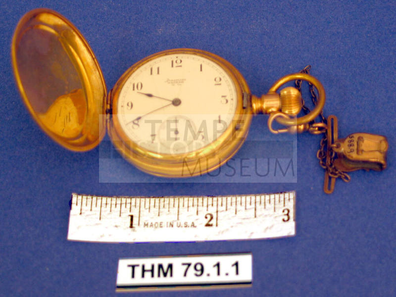 Gold pocket watch