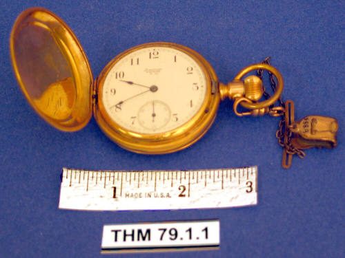 Gold pocket watch