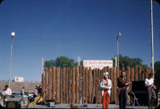Tempe JC's Western Barbeque:  Mimi Means, Miss Tempe, Addressing Audience