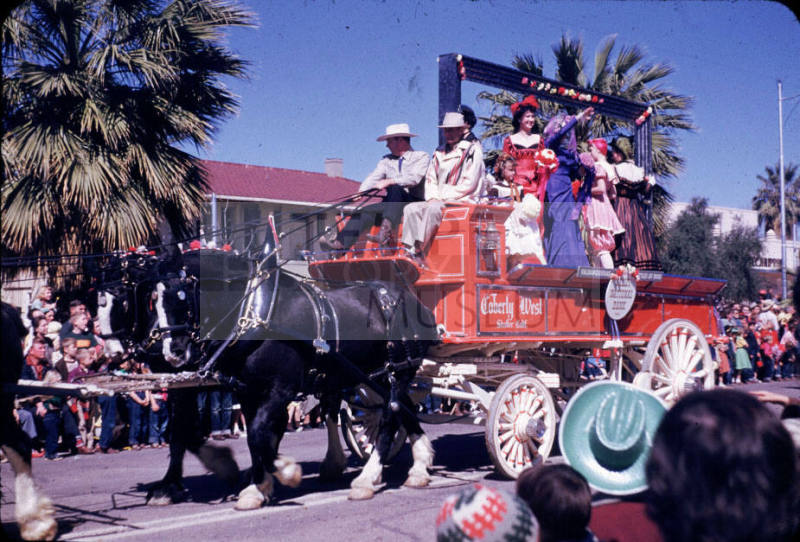 Phoenix Jaycees Rodeo Parade:  Horse drawn Fire Wagon