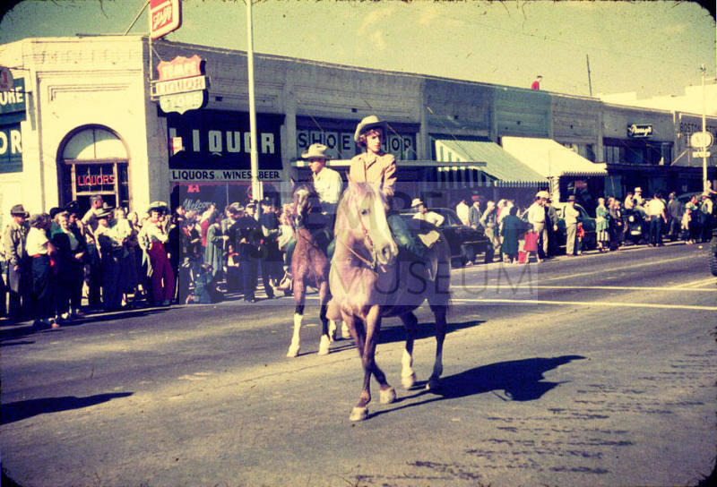 Parade:  Two Parade Horse Riders - Mill Avenue, Tempe