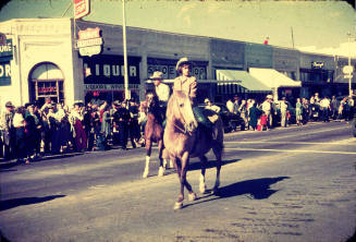 Parade:  Two Parade Horse Riders - Mill Avenue, Tempe
