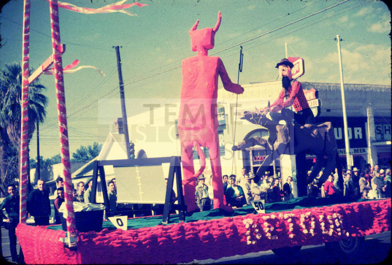 Parade: devil float, Mill Avenue, Tempe