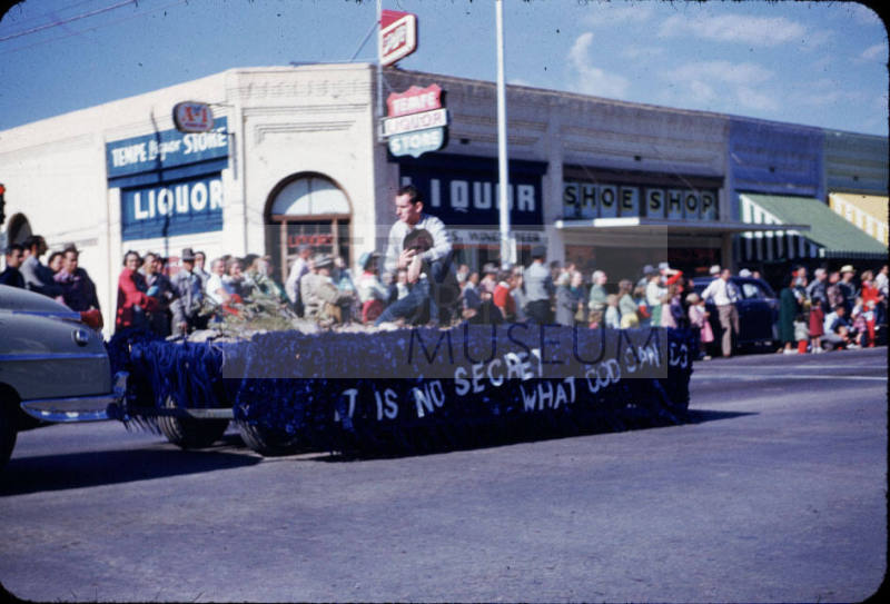Parade:  "It Is No Secret What God Can Do" Float - Mill Avenue, Tempe
