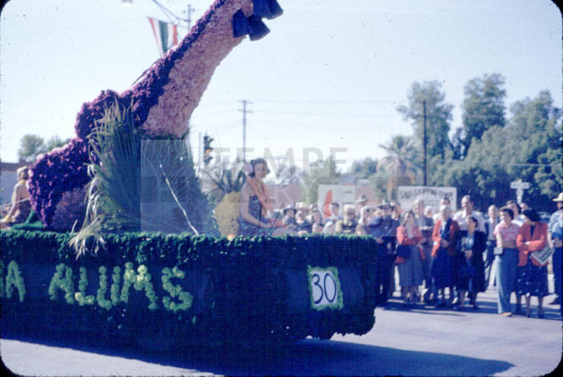 Parade:  "Alums" Float - Mill Avenue, Tempe