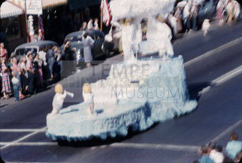 Parade:  White Angel Float - Mill Avenue, Tempe