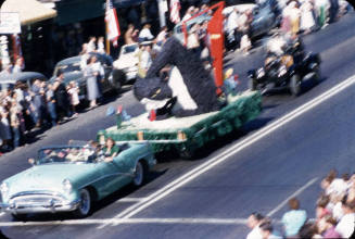 Parade:  Black Cat Float - Mill Avenue, Tempe
