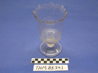Clear glass spooner