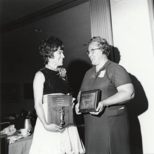 Tempe Centennial Awards showing Virgina Hall and Sister Mary Valeria