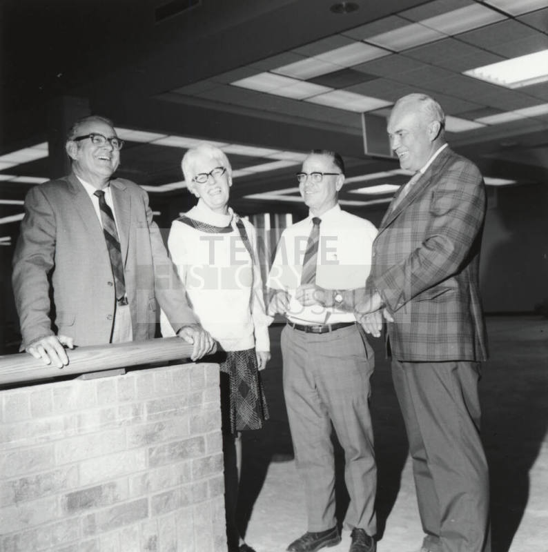 Three Men and a Women, including Sam Fees