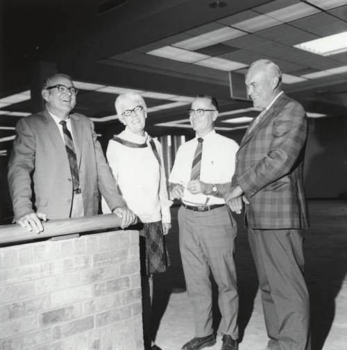Three Men and a Women, including Sam Fees