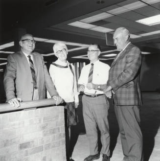 Three Men and a Women, including Sam Fees