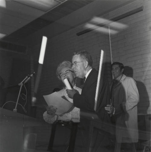Tempe Centennial - Marge McKemy and Governor Jack Williams