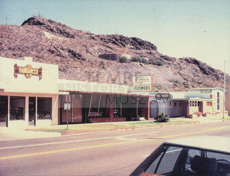 East Fifth Street Showing Raindancer, Bobbie's Flowers and Other Businesses