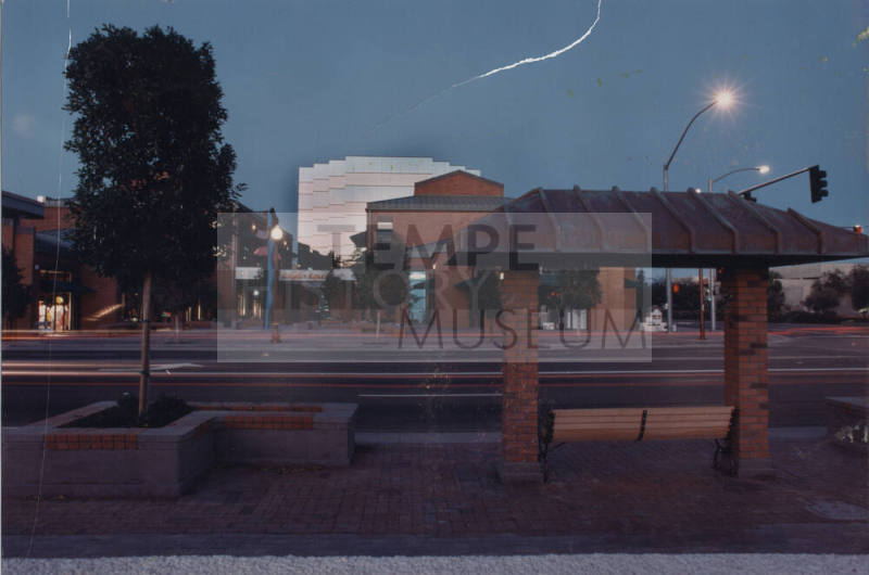 View of Hayden Square Looking West Across Mill Avenue