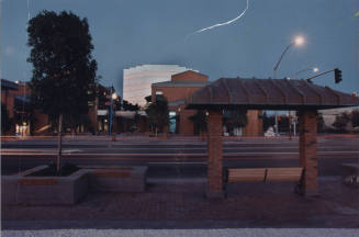 View of Hayden Square Looking West Across Mill Avenue