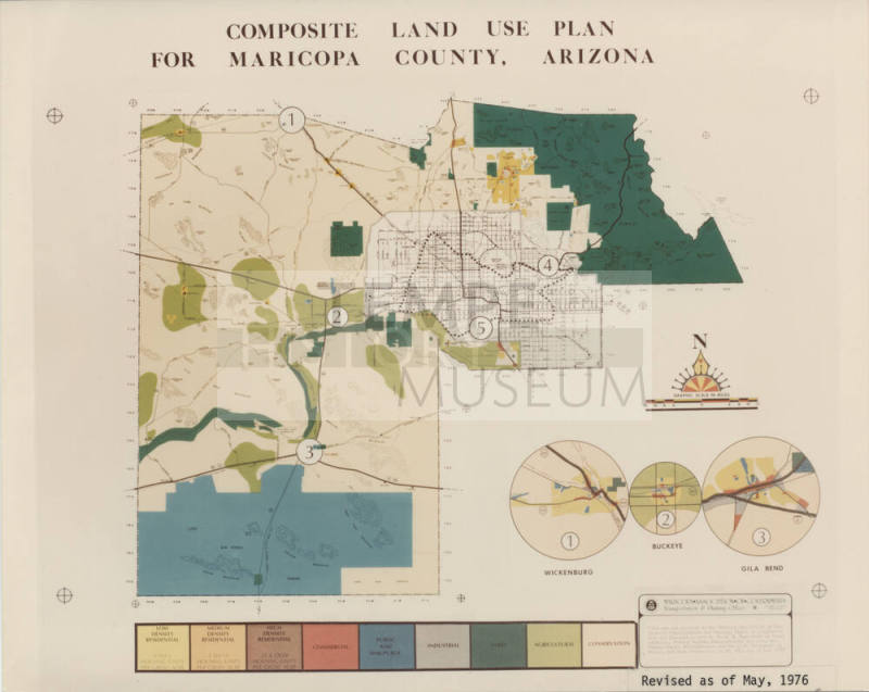 Map of Composite Land Use Plan for Maricopa County, Arizona - Revised 5/1976