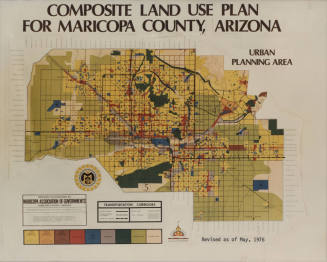 Map of Composite Land Use Plan for Maricopa County, Arizona - Revised 5/1976