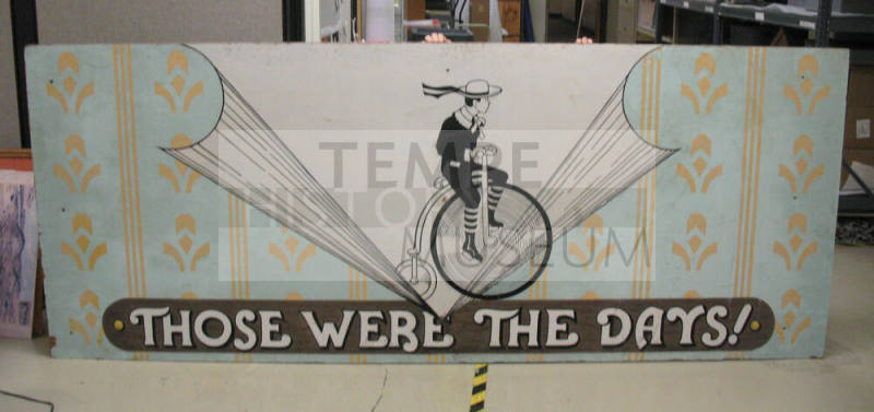 Those Were The Days sign