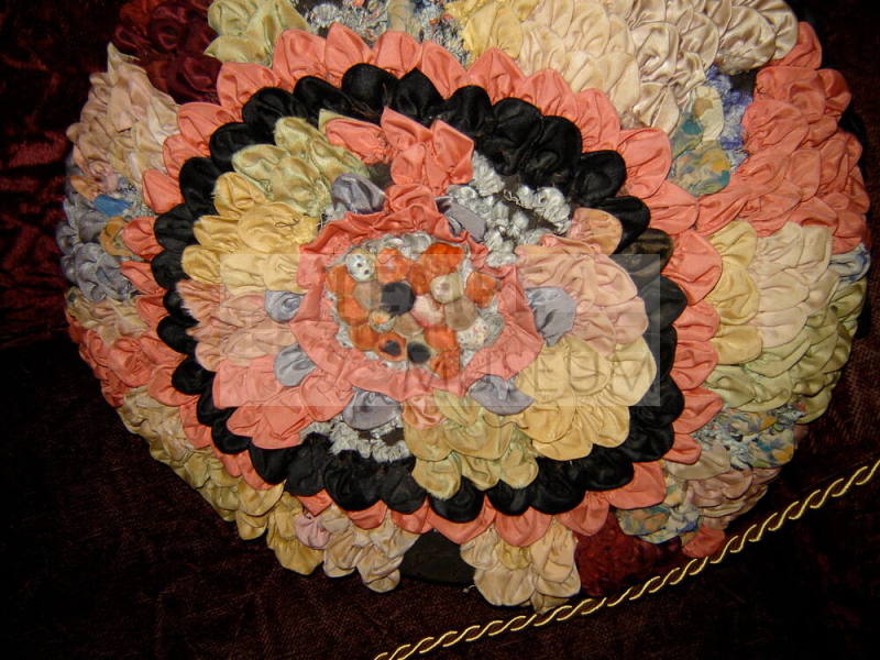 Petal design throw pillow