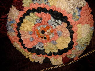 Petal design throw pillow