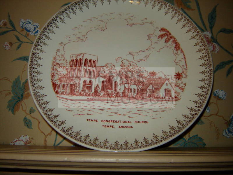 Plate, Tempe Congregational Church