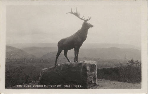 Postcard - The Elks Memorial, Mohawk Trail, Massachusetts