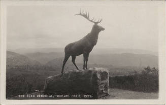 Postcard - The Elks Memorial, Mohawk Trail, Massachusetts