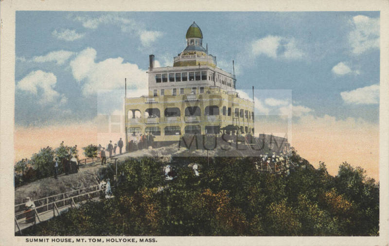 Postcard - Summit House, Mt. Tom, Holyoke, Massachusetts
