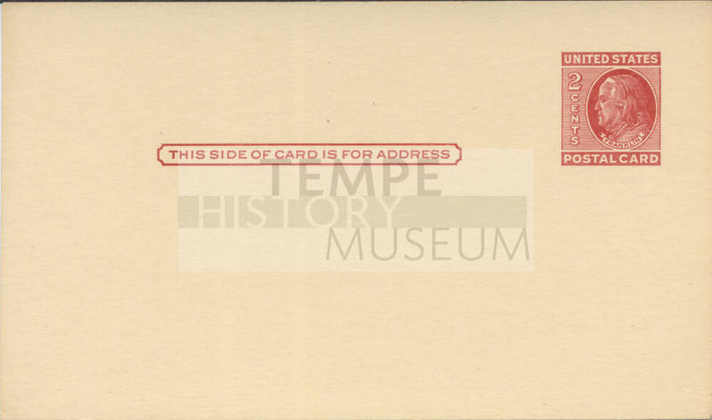 Postcard - 2 Cent Pre-Stamped United States Postcard