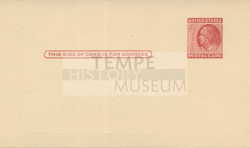 Postcard - Announcement for a Sales Call