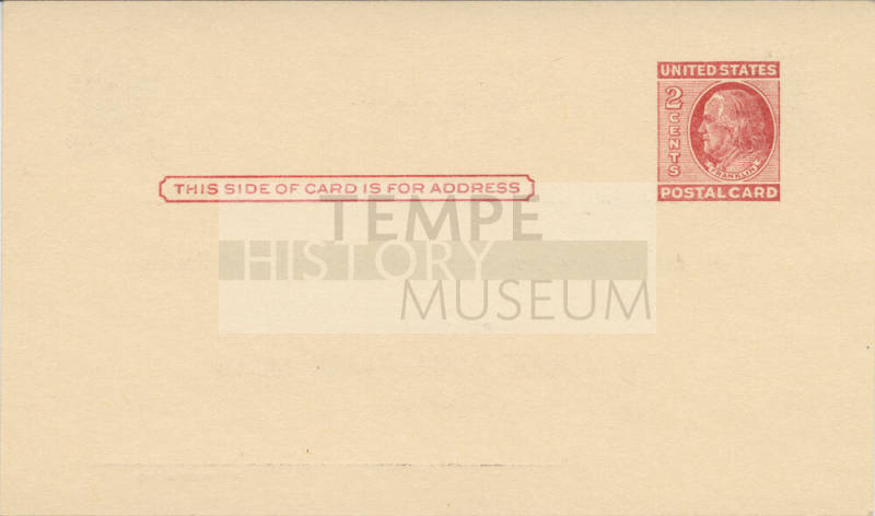 Postcard - Announcement for a Sales Call