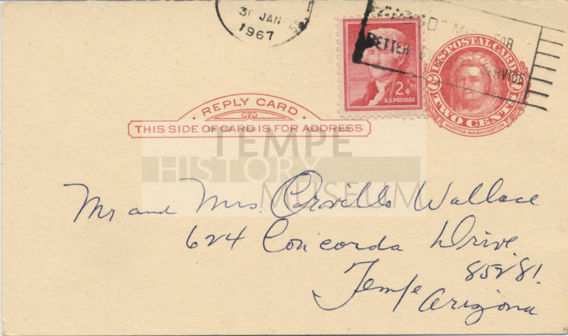 Postcard - 2 Cent Pre-Stamped United States Postcard
