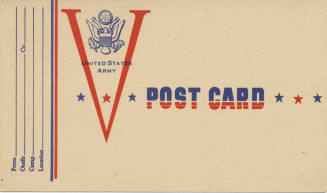 Postcard - Postcard from United States Army