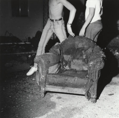 Chair and other Debris from Fire