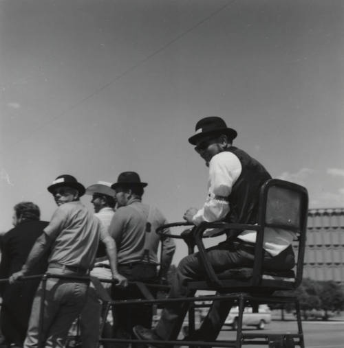 Man Steering People Mover