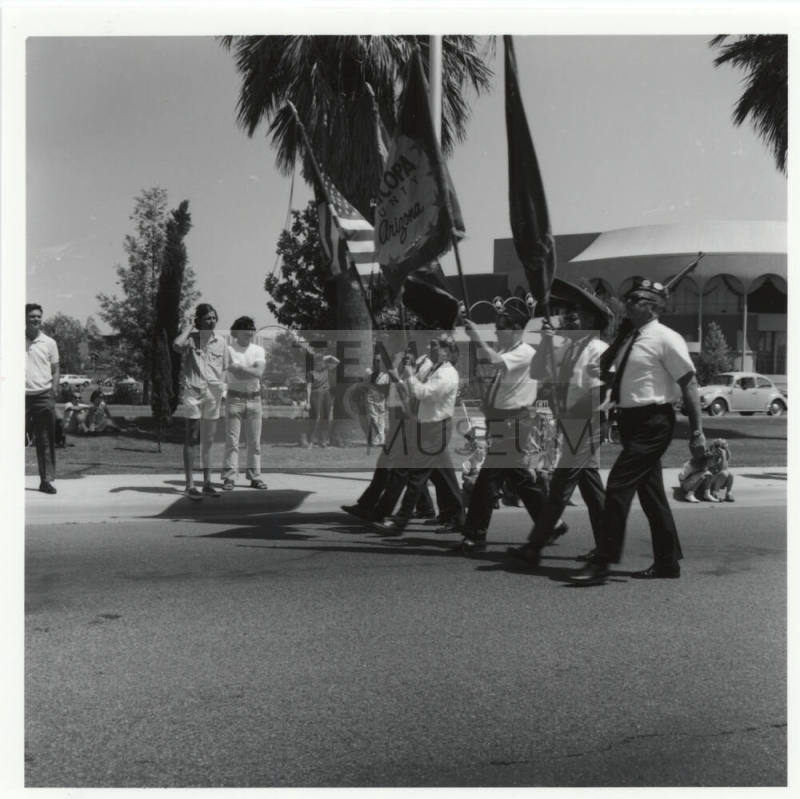 Maricopa County Veteran's Color Guard in Tempe Centennial Parade