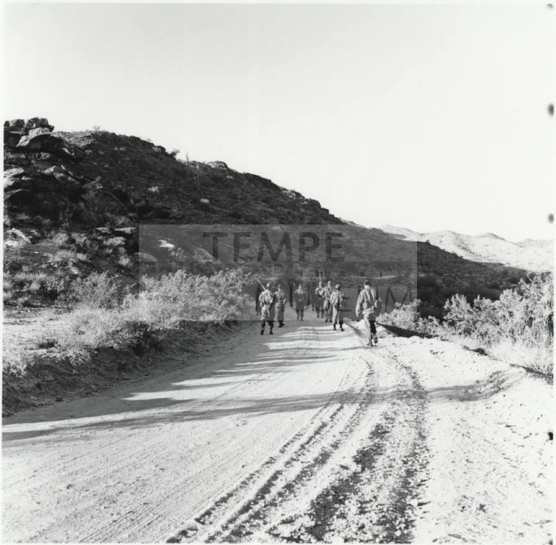 ASU ROTC Maneuvers - South Mountain Park - Approach March