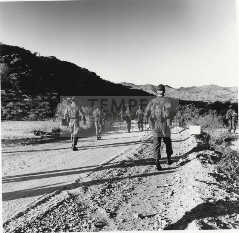 ASU ROTC Maneuvers - South Mountain Park - Approach March