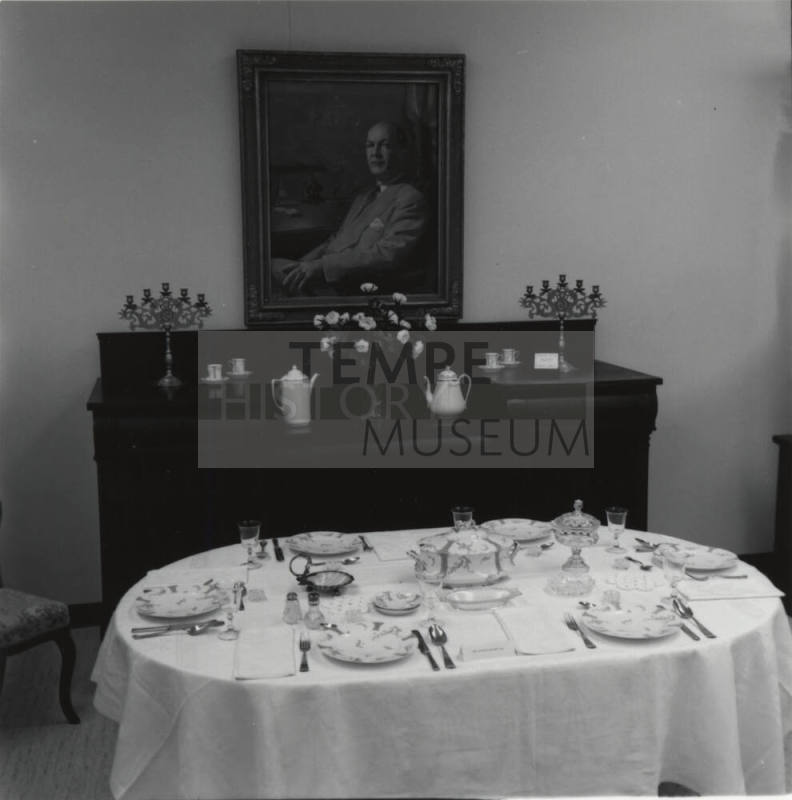Tempe Historical Society Dining Room Display