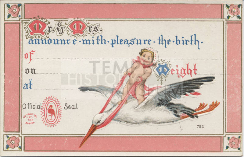 Postcard - Birth Announcement