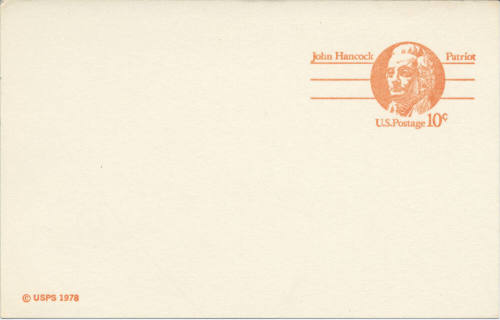 Postcard - 10 Cent Pre-Stamped United States Postcard