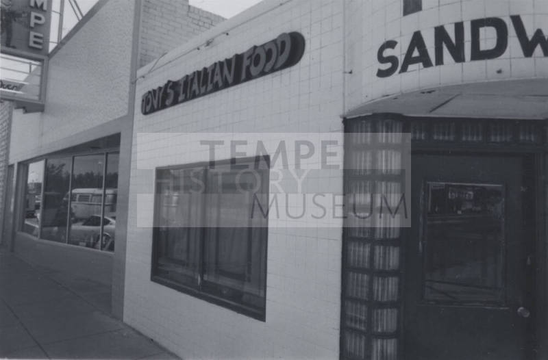 Tony's Italian Food Restaurant - 606 South Mill Avenue, Tempe, Arizona