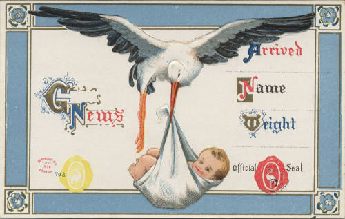 Postcard - Birth Announcement